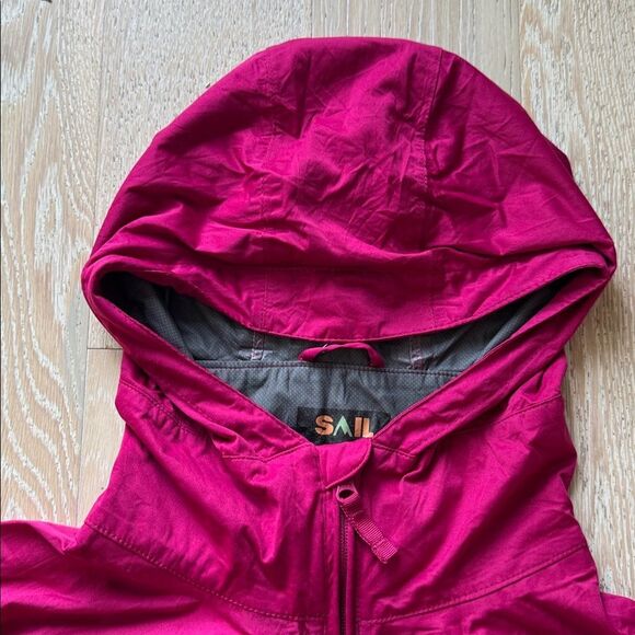 SAIL Always Ready Packable Rain Jacket Hot Pink SzL - Picture 3 of 13